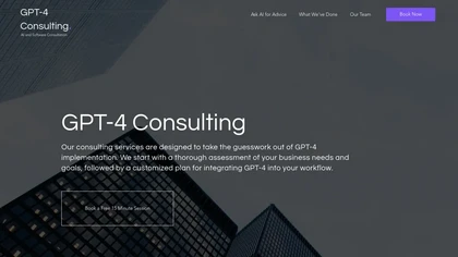 GPT-4 Consulting